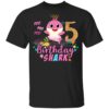Baby Cute Shark Birthday Boys Girls 5 Years Old 5th Birthday T-shirt