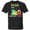 Kids 3 Year Old 2018 Birthday Boys Dinosaur 3rd Birthday T-shirt
