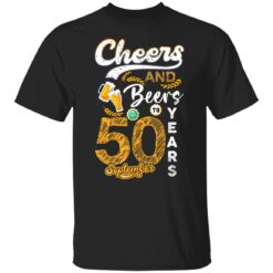 September 1971 50 Years Old Cheers Beer To My 50th Birthday T-Shirt