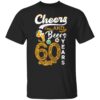 September 1961 60 Years Old Cheers Beer To My 60th Birthday T-Shirt