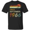 Gift 55 Years Old Awesome Since September 1966 55th Birthday T-Shirt