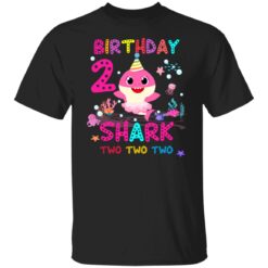 Baby Shark 2nd Birthday Shirt 2 Year Old Birthday Girl Gifts T-Shirt