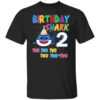 Baby Shark 2nd Birthday Shirt Boys Girls 2 Year Old Birthday T-Shirt