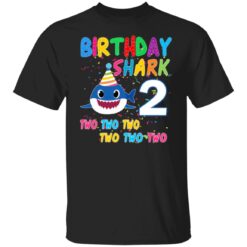 Baby Shark 2nd Birthday Shirt Boys Girls 2 Year Old Birthday T-Shirt