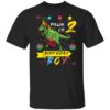 Two Rex 2 Year Old Birthday Shirt Boy Dinosaur 2nd Birthday T-Shirt