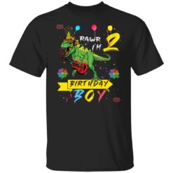 Two Rex 2 Year Old Birthday Shirt Boy Dinosaur 2nd Birthday T-Shirt