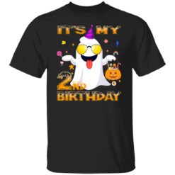 Boo Happy Halloween Its My 2nd Birthday Boy Girl 2 Year Old T-Shirt