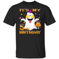 Boo Happy Halloween Its My 5th Birthday Boy Girl 5 Year Old T-Shirt