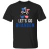 Lets Go Brandon Messy Bun America Flag T-Shirt