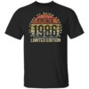 35 Year Old Gifts Vintage 1986 Limited Edition 35th Birthday T-Shirt