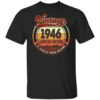 75th Birthday Decoration Vintage 1946 75 Years Old T-Shirt