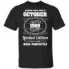 Legends were born in October 1989 32th Birthday T-Shirt