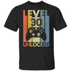 Level 30 Unlocked Funny Video Gamer 30th Birthday Gift T-Shirt