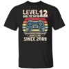 Level 12 Unlocked Awesome 2009 Video Game 12th Birthday Gift T-Shirt