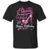 Black Queens are Born in October Shirt Women Birthday Gift T-Shirt