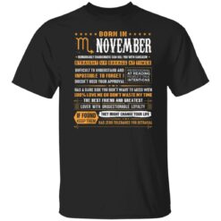 November Birthday Gifts  Born In November Scorpio T-Shirt