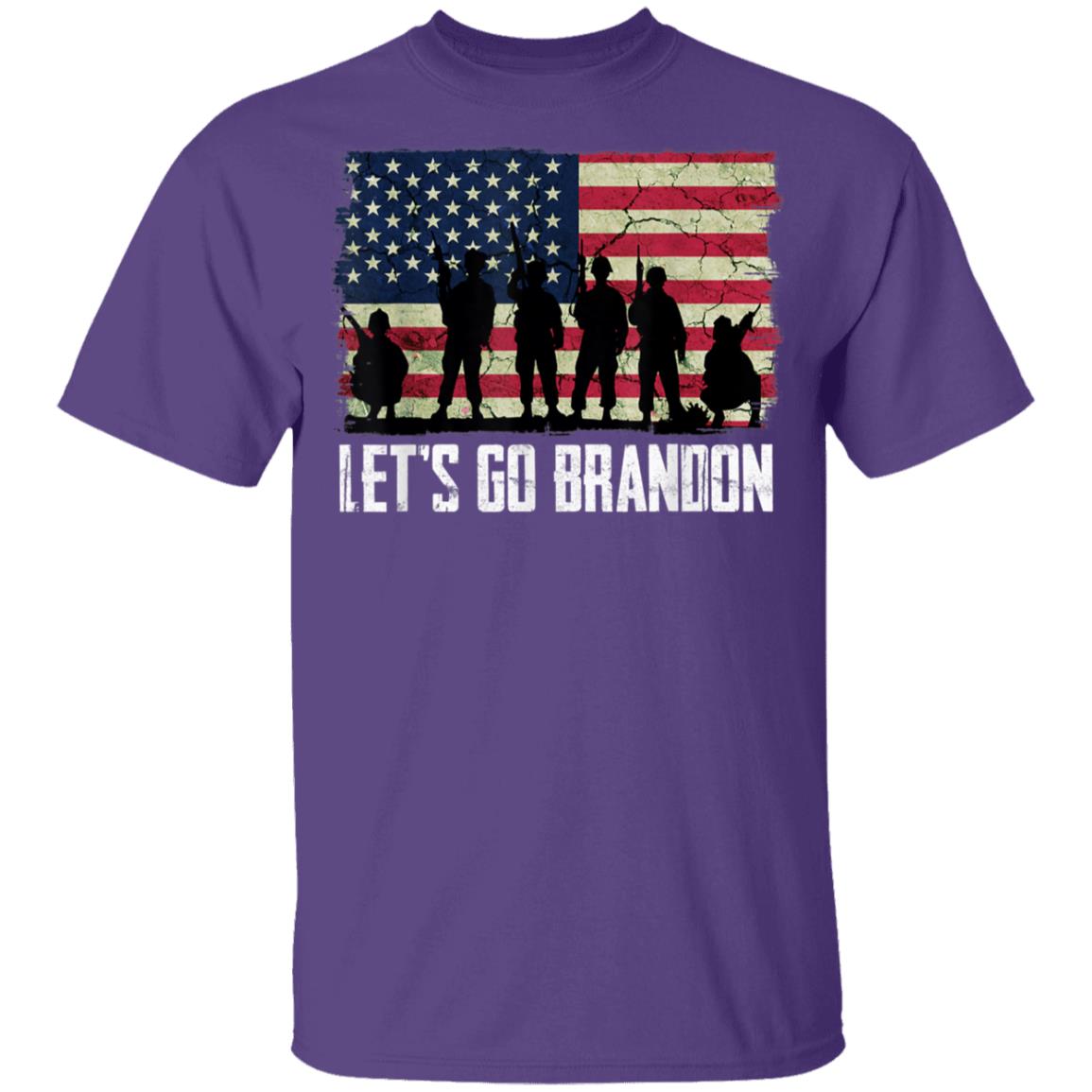 Lets Go Brandon American Flag Veterans Vintage T-Shirt - Image 11