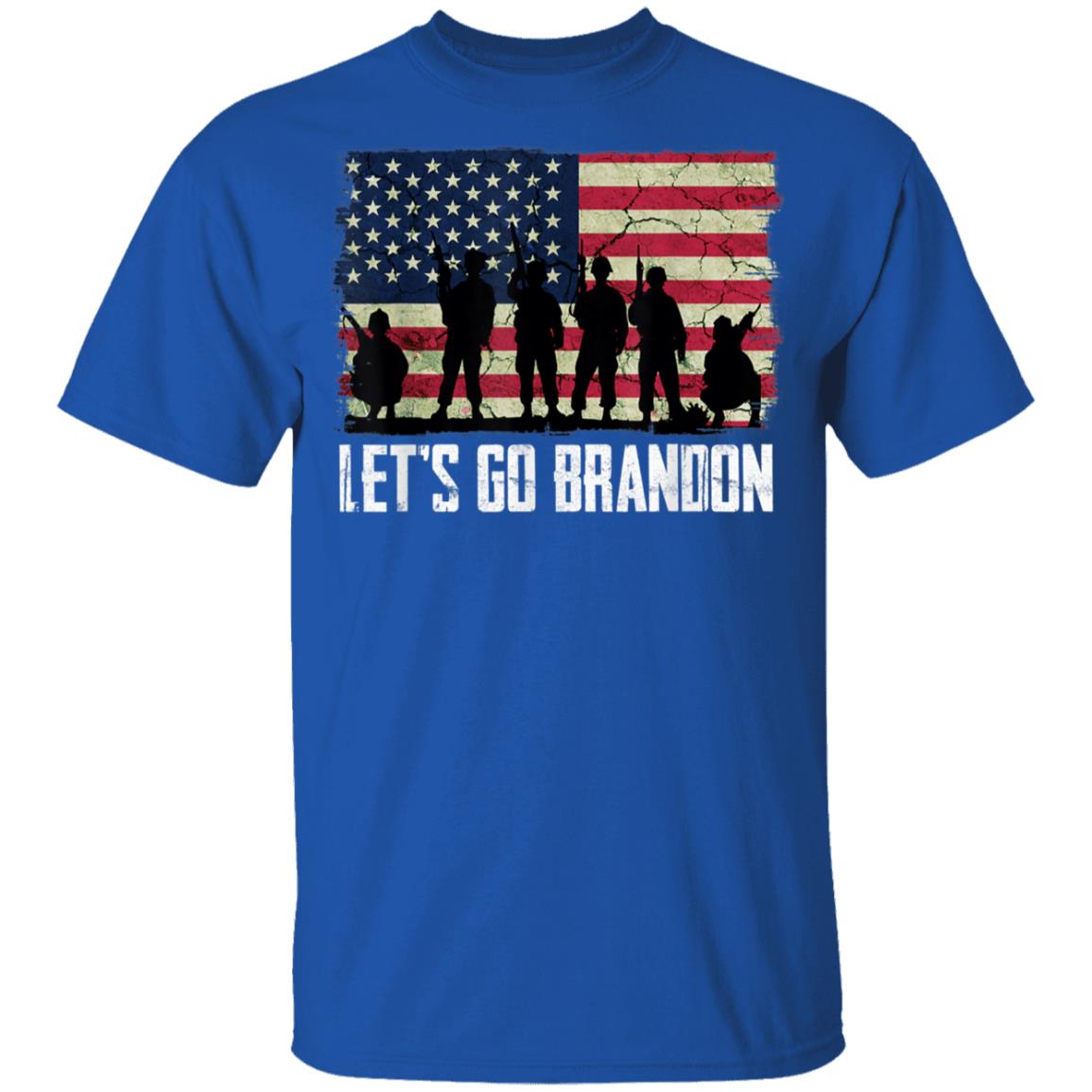 Lets Go Brandon American Flag Veterans Vintage T-Shirt - Image 12