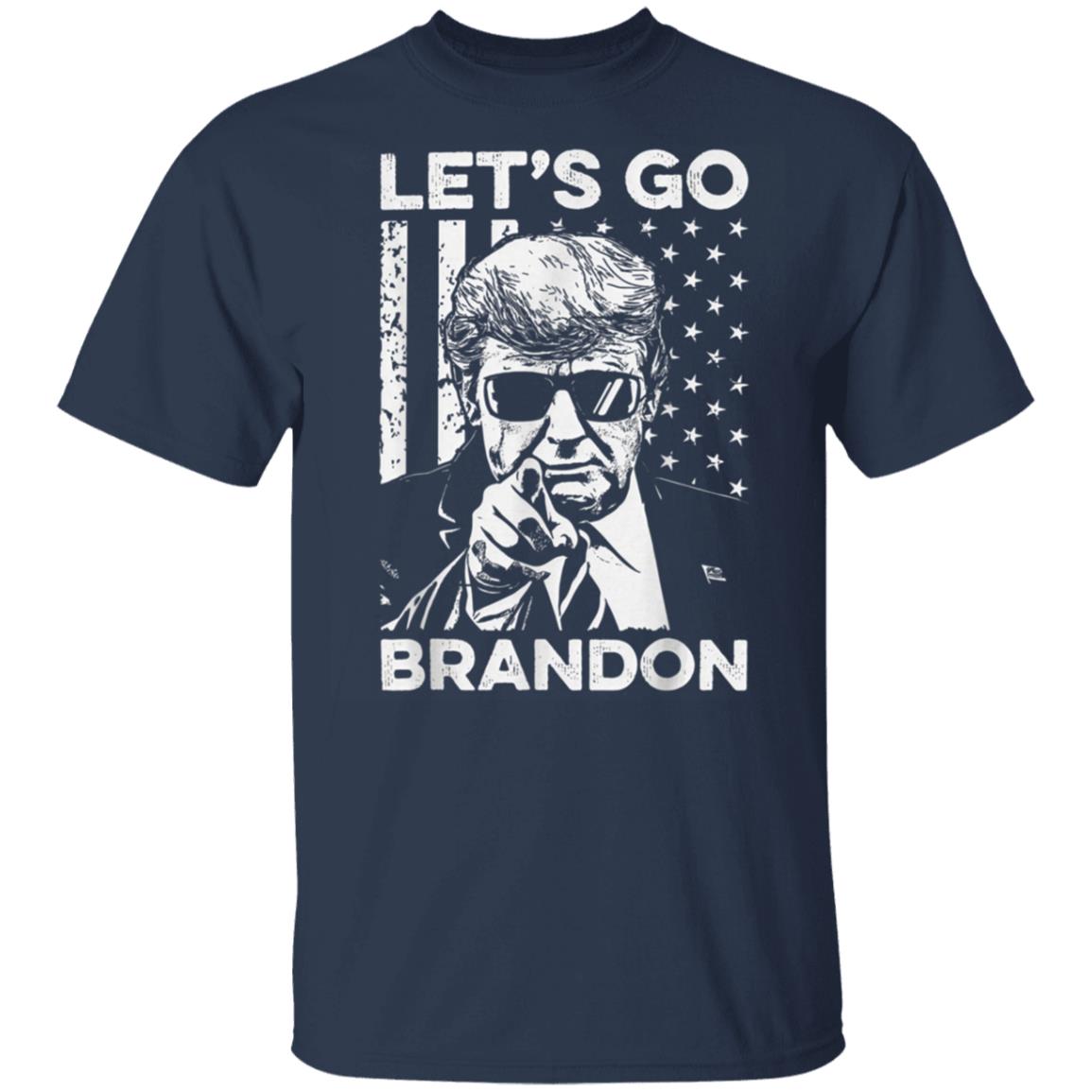 Lets Go Brandon Trump And America Flag T-Shirt - Image 10