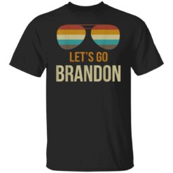 Lets Go Brandon Retro Vintage Sunglasses T-Shirt