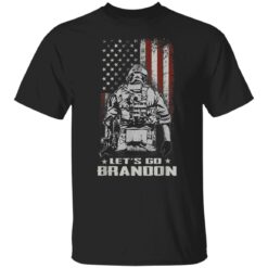 Lets Go Brandon Veteran US Army Battle Flag Funny Gift Idea T-Shirt