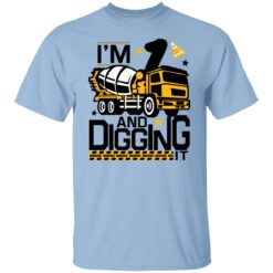 Im 1 And Digging It Construction 1st Birthday Boy 1 Year Old T-Shirt
