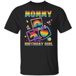 Fidget Toy Pop It Mommy Of The Birthday Girl Pop It Family T-Shirt