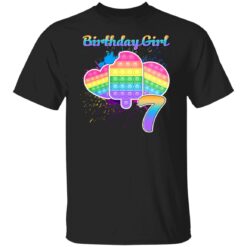 Birthday Girl Pop It 7 Year Old 7th Birthday Pop It Fidget T-Shirt