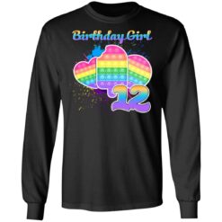 Birthday Girl Pop It 12 Year Old 12th Birthday Pop It Fidget Long Sleeve T-Shirt