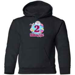 2nd Birthday Fidget Toy Pop It Birthday Girl 2 Years Old Pullover Hoodie