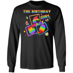 Fidget Toy Pop It Game The Birthday Girl Pop It Family Long Sleeve T-Shirt