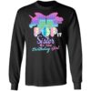 Sister Of The Birthday Girl Pop It Fidget Toy Family Matching Long Sleeve T-Shirt