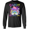 Daddy Of The Birthday Girl Pop It Unicorn Fidget Toy Family Long Sleeve T-Shirt