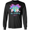 Birthday Girl Pop It 4 Year Old 4th Birthday Fidget Pop Its Long Sleeve T-Shirt