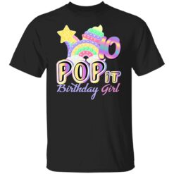10th Birthday Rainbow Fidget Pop It Birthday Girl 10 Year Old T-Shirt