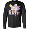 15th Birthday Rainbow Fidget Pop It Birthday Girl 15 Year Old Long Sleeve T-Shirt