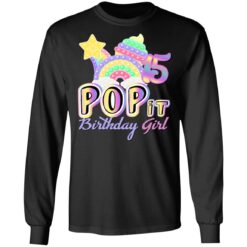 15th Birthday Rainbow Fidget Pop It Birthday Girl 15 Year Old Long Sleeve T-Shirt