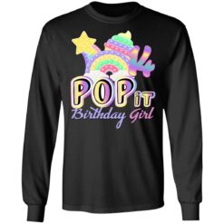 14th Birthday Rainbow Fidget Pop It Birthday Girl 14 Year Old Long Sleeve T-Shirt