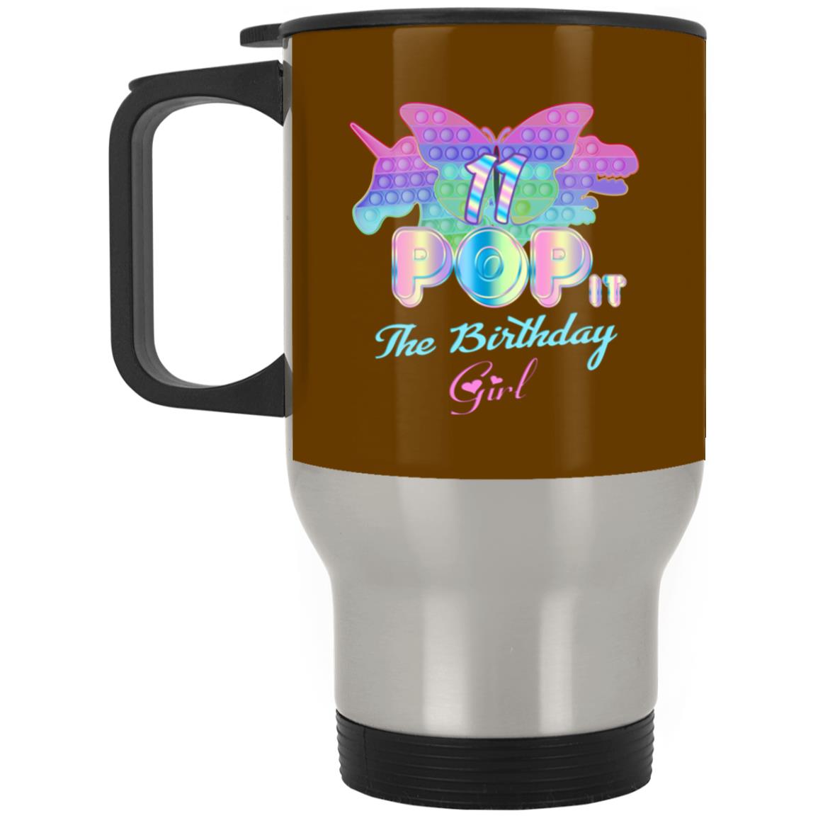 Birthday Girl Pop It 11 Year Old 11th Birthday Fidget Pop It Mugs - Image 4