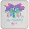 Birthday Girl Pop It 11 Year Old 11th Birthday Fidget Pop It Drink Coaster