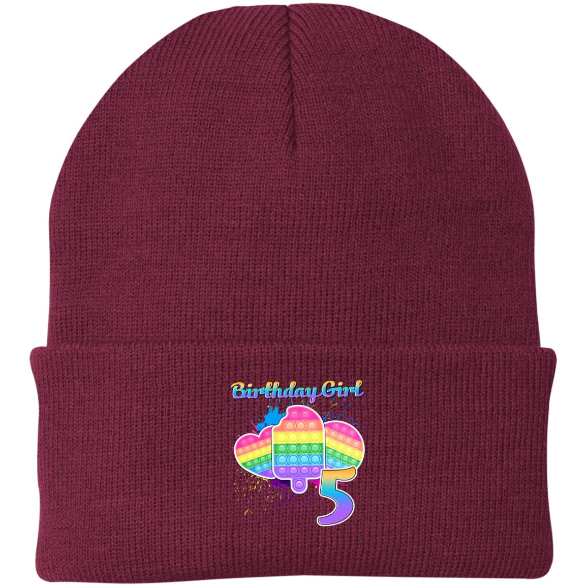 Birthday Girl Pop It 5 Year Old 5th Birthday Pop It Fidget Hat - Image 3