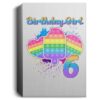 Birthday Girl Pop It 6 Year Old 6th Birthday Pop It Fidget Deluxe Portrait Canvas