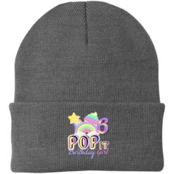 6th Birthday Rainbow Fidget Pop It Birthday Girl 6 Year Old Hat