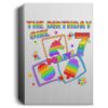 Fidget Toy Pop It Birthday Girl 7 Year Old 7th Birthday Kids Deluxe Portrait Canvas