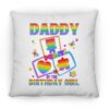 Fidget Toy Pop It Daddy Of The Birthday Girl Pop It Family Square Pillow