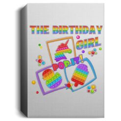 Fidget Toy Pop It Game The Birthday Girl Pop It Family Deluxe Portrait Canvas