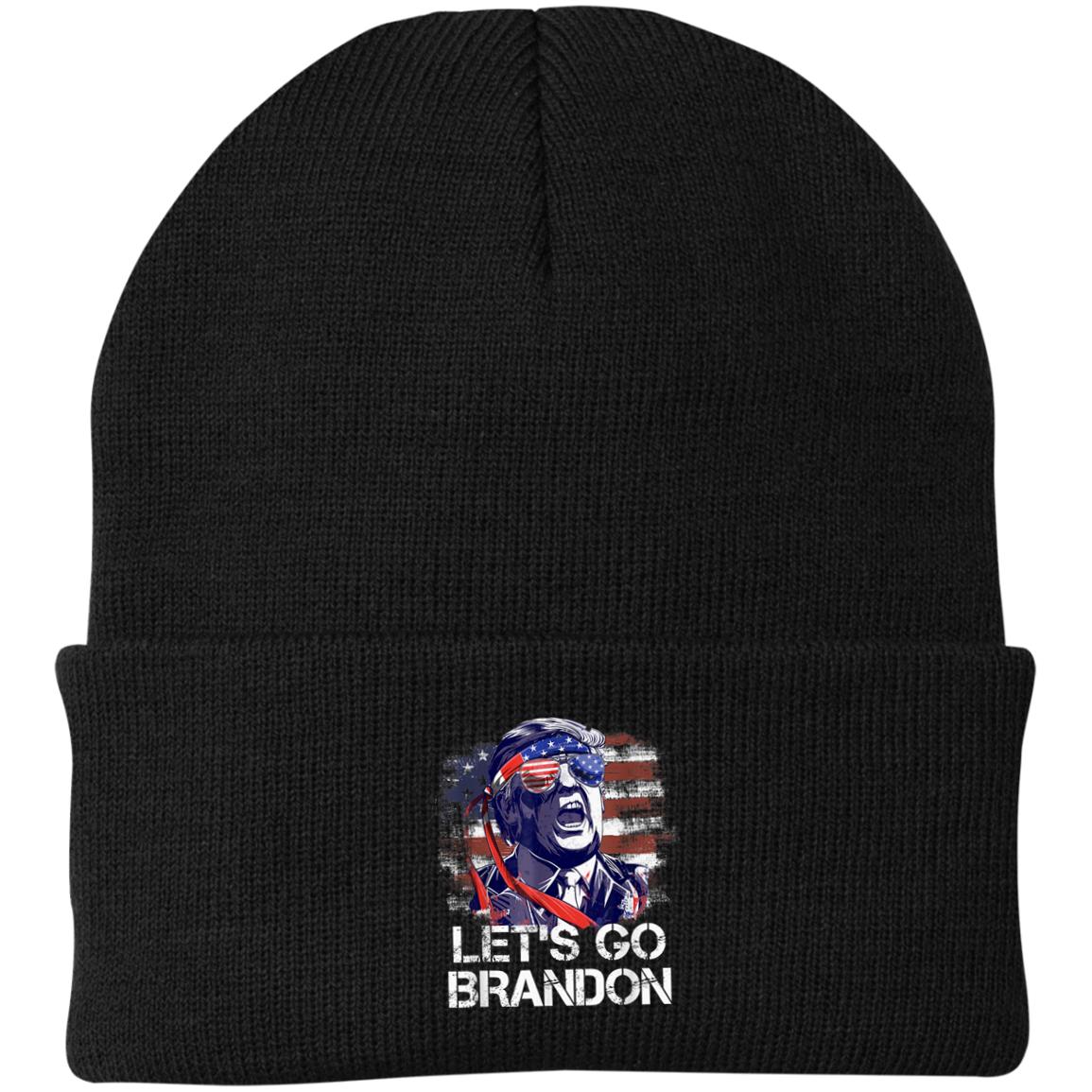 Trump Tee US Flag Lets Go Brandon Hat - Image 2