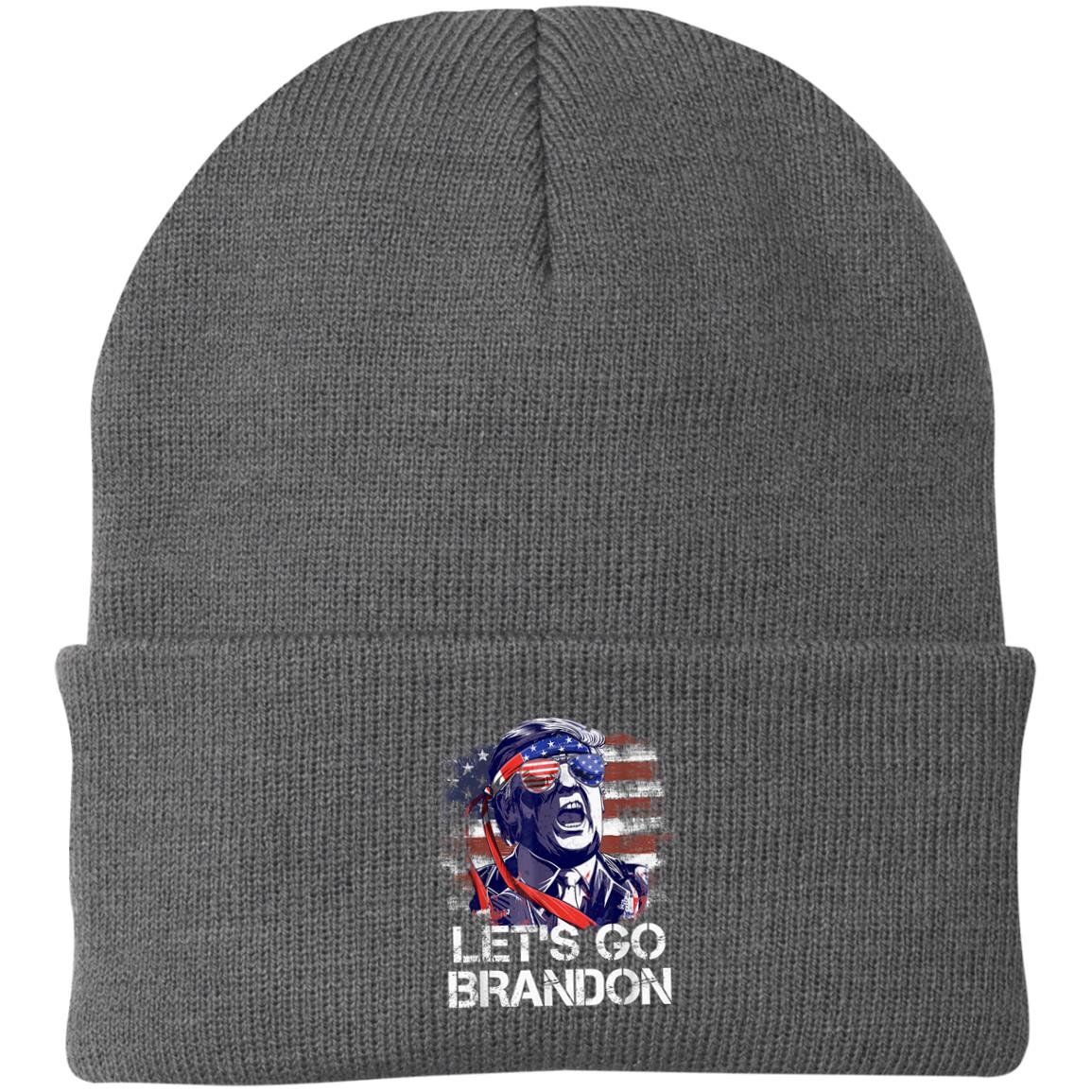 Trump Tee US Flag Lets Go Brandon Hat