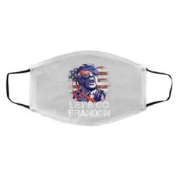 Trump Tee US Flag Lets Go Brandon Face Mask