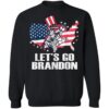 Lets Go Brandon Cat US Flag Funny Gift Idea Sweatshirt